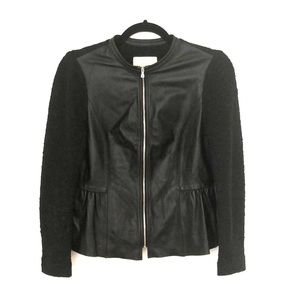 Rebecca Taylor Leather and Knit Jacket